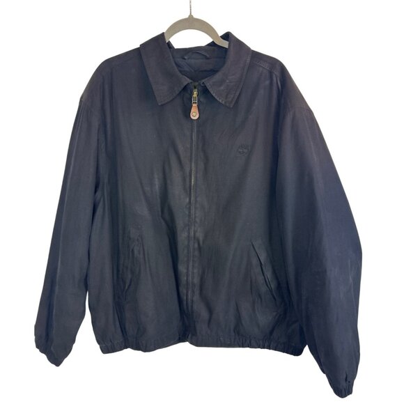 Timberland Weathergear Men's L  Jacket Navy Blue Lined - Picture 2 of 11